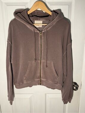 American Eagle Taupe Pullover Hoodie